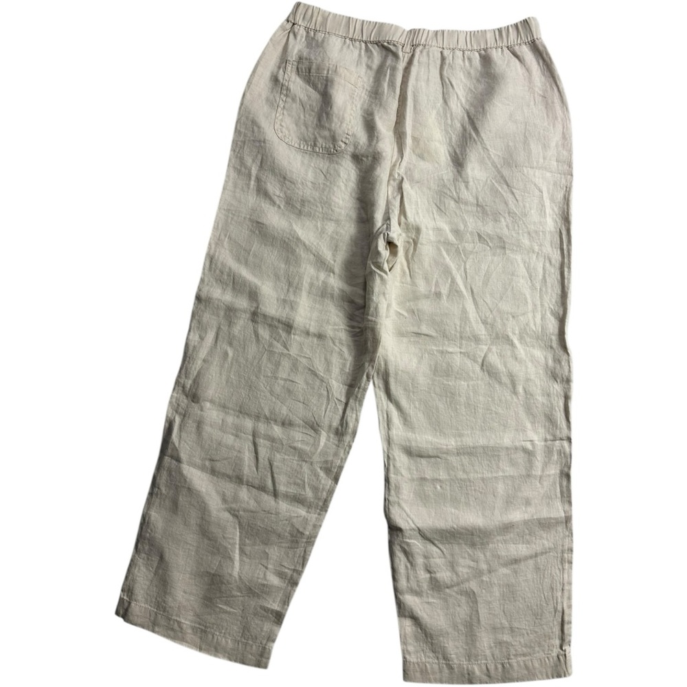 Quince 100% European Linen Tapered Ankle Pants In Sand Size Large NEW NWT - Picture 2 of 9